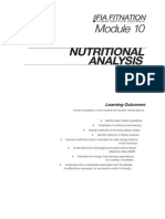 FIT401 T5 Nutrition NutritionalAnalysis
