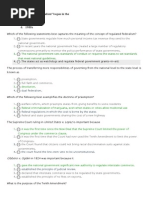 Chapter 3 Federalism Quiz