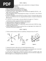 Engineering Mechanics Unit 1 Questions