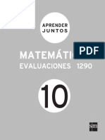 Aprender Juntos Matematicas 10 Evaluaciones