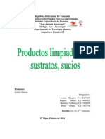 Productos limpiadores