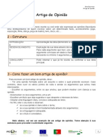 Ficha Informativa Estrutura Texto de Opinião