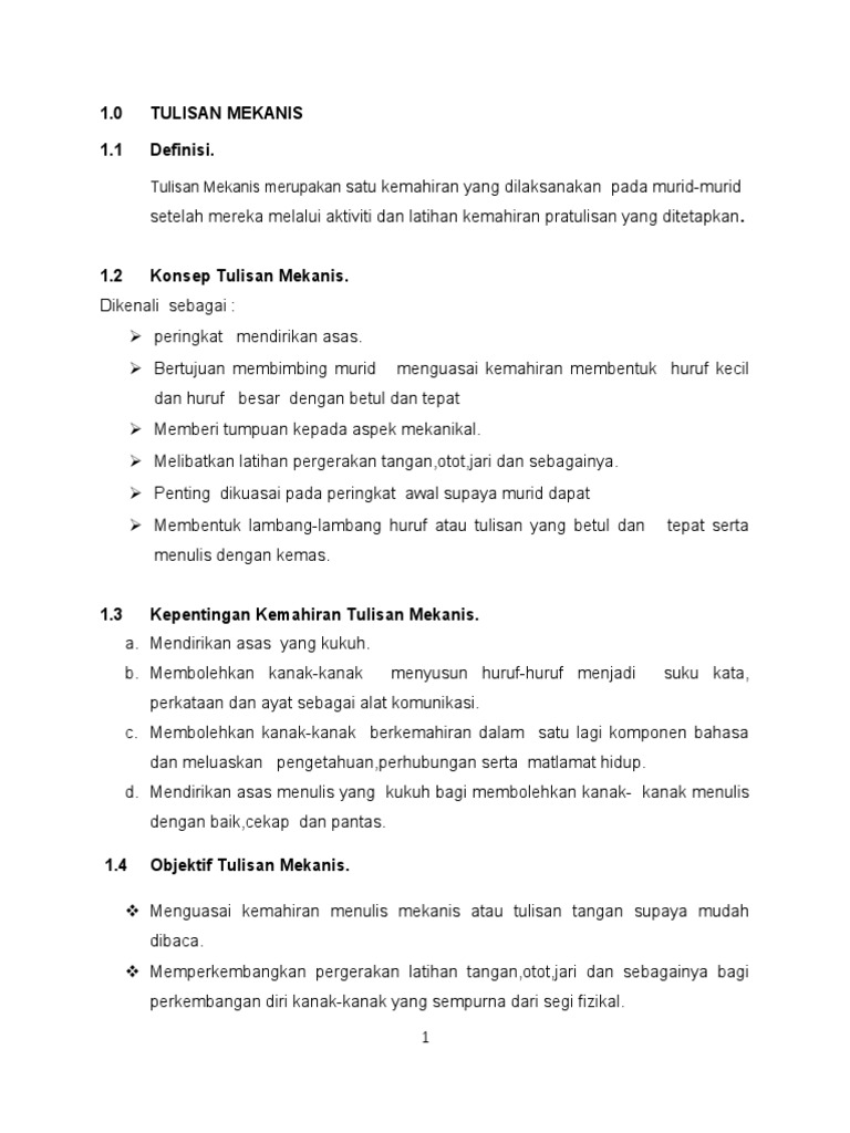 Nota Bengkel Aktiviti Mekanis Pdf