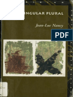 Jean Luc Nancy Singular Plural