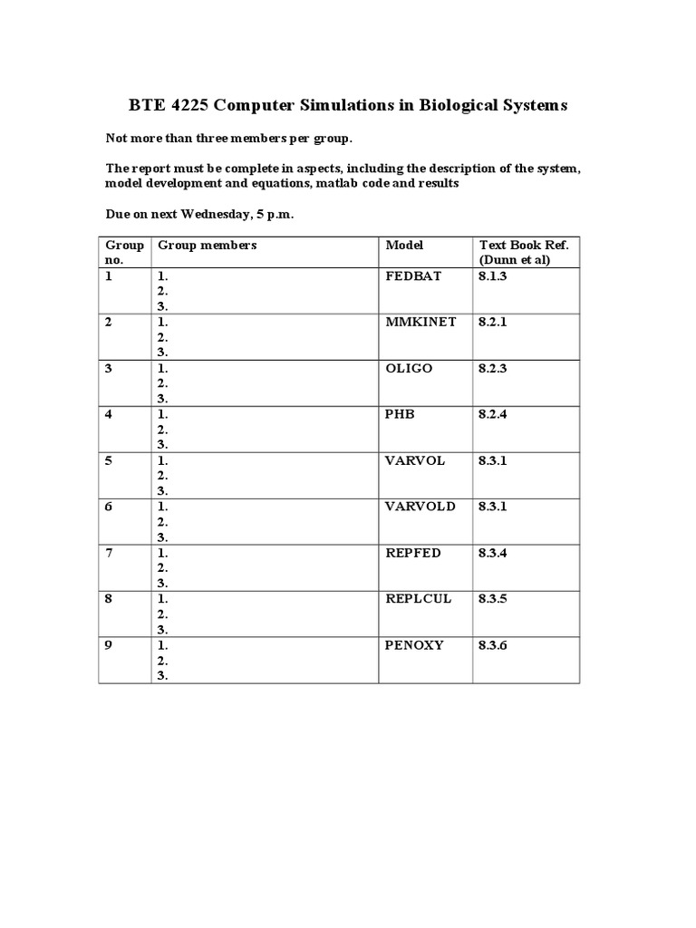 Simu Exercises1 Dunn | PDF