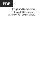 Dictionar Juridic Englez Roman