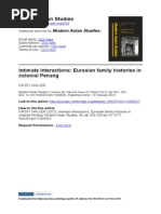 Eurasian Family Histories in Colonial Penang