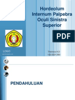 Hordeolum Internum Palpebra Oculi Sinistra Superior Acakadut ppt