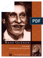 Rene Guenon - Some Observations