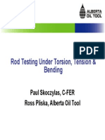 Skoczylas-Pliska Rod Testing UnderTorsionTension Bending