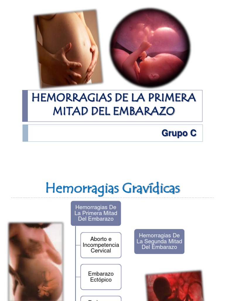 Hemorragias de La Primera Mitad Del Embarazo | PDF | Aborto espontáneo | El  embarazo