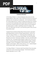 Download Taking of Pelham 123 Production Notes by parob19 SN208730379 doc pdf