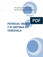 Historia Del Petroleo en Venezuela