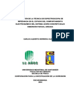 Aplicacion de La Tenica de Espectroscopia de Impedancia PDF
