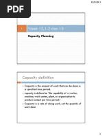 Week 12,1-2 Dan 13 Capacity Planning