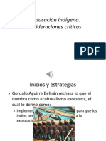 La Educación Indígena. Consideraciones Críticas