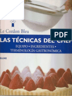 Las Tecnicas Del Chef Le Cordon Bleu PDF