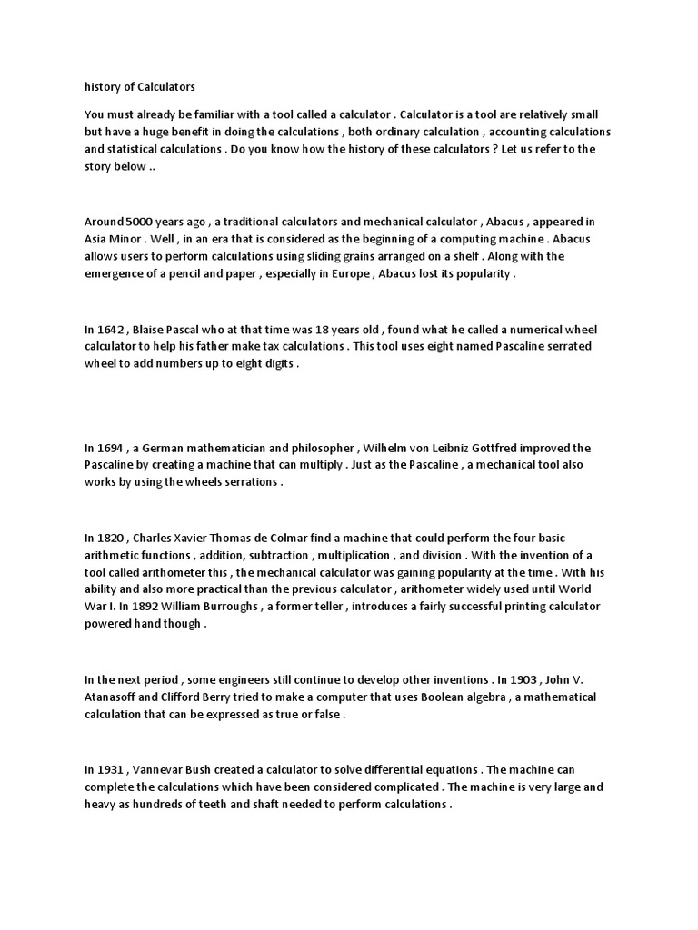 Calculator visual data 2