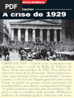 A Crise de 1929 - Bernard Gazier