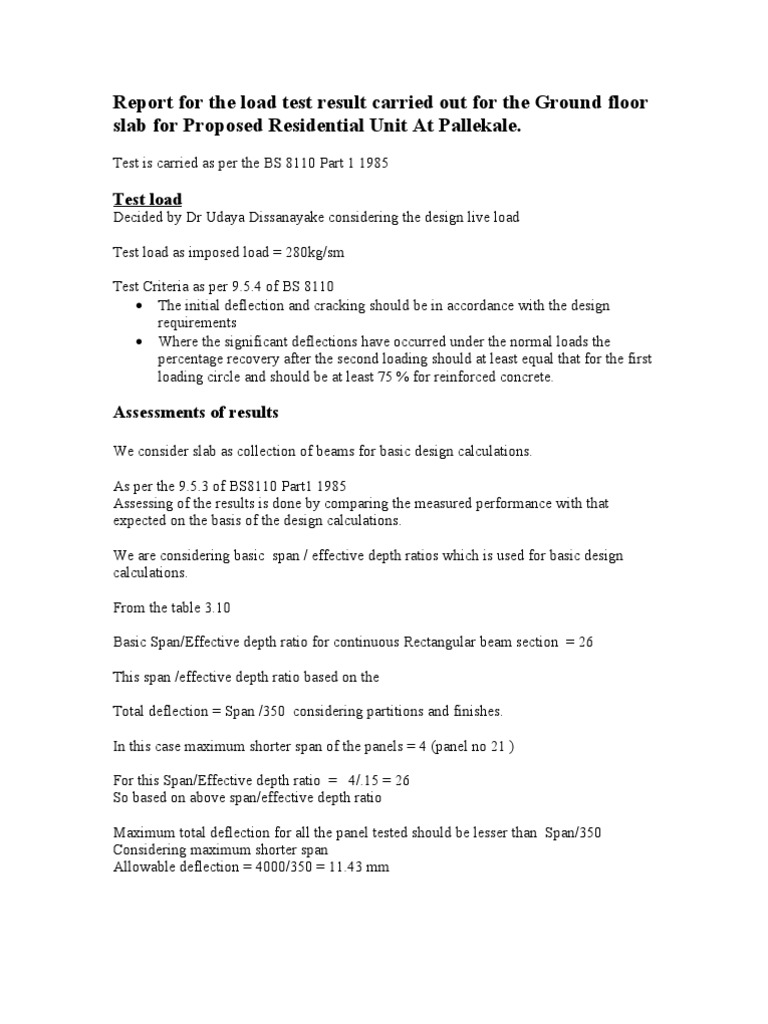 Report For The Load Test | PDF
