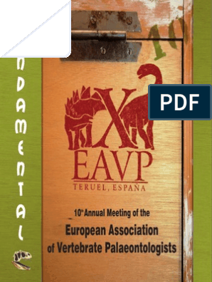 2012 Eavp Abstracts | PDF | Dinosaurios | Science