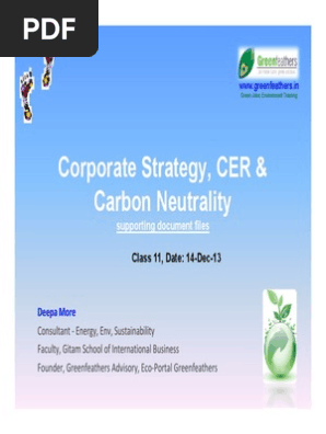 Corporate Strategy, CER & Carbon Neutrality_14!12!13