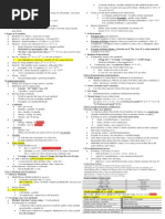 Crib Sheet - Final Exam