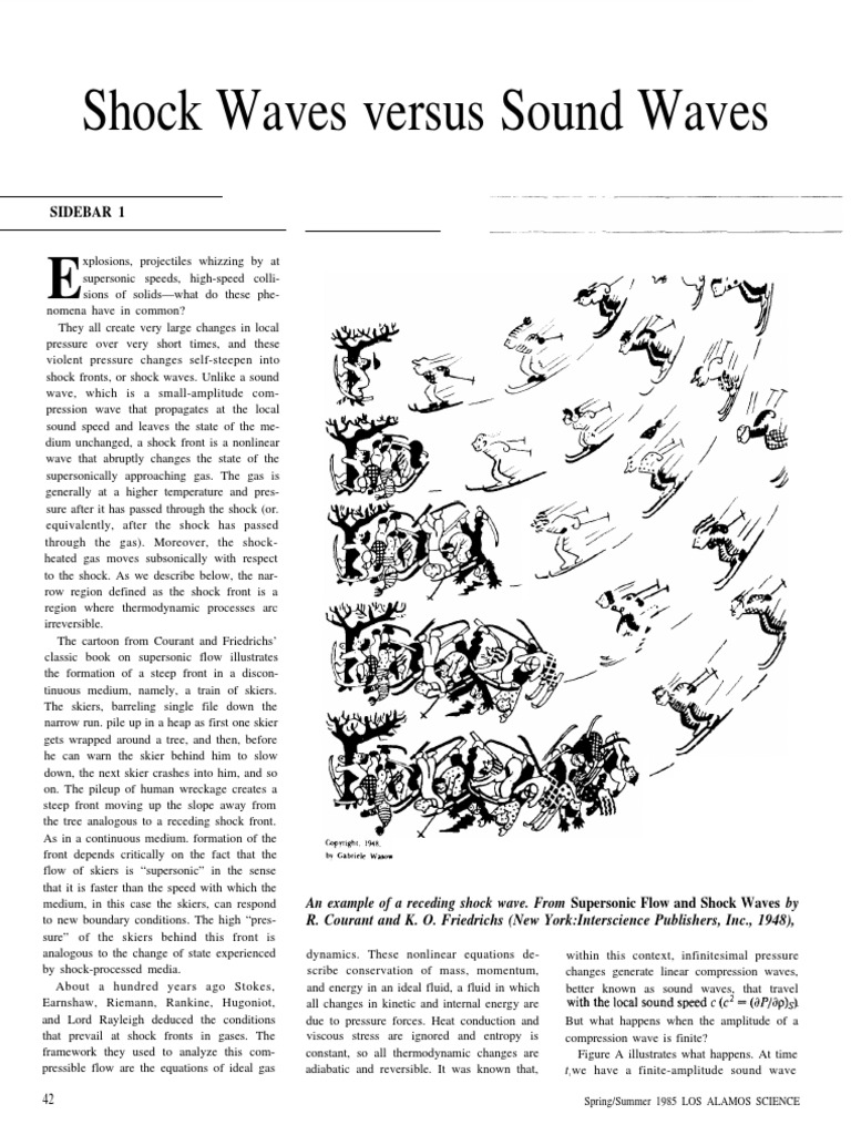 Shock waves vs sounds waves Shock Wave Gases