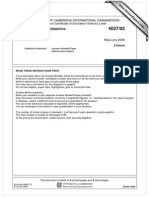 Additional Mathematics 2006 June Paper 2