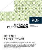 Masalah Pengetahuan