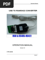 Pl2303hx Usb To Rs485-422 Manual v1.0