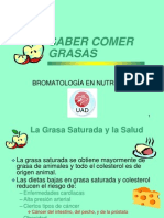 Saber Comer Grasas: Bromatología en Nutrición