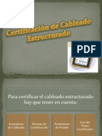 14745927 Certificacion de Cableado Estructurado