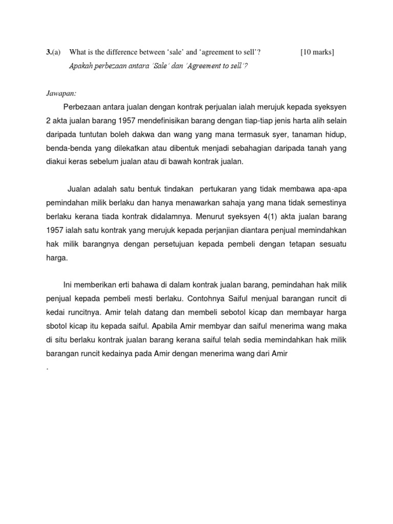 Soalan 3 Undang Undang Perniagaan Uum Pdf