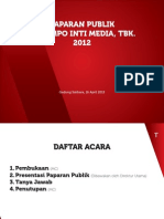 Paparan Publik PT Tempo Inti Media TBK 2012