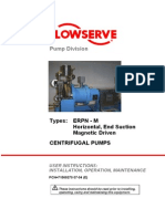 Pump Division: Types: ERPN - M Horizontal, End Suction Magnetic Driven Centrifugal Pumps