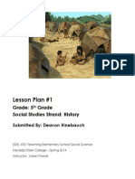 Lesson Plan #1: Grade: 5 Grade Social Studies Strand: History