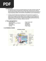 Engine Tune-Up: Ii. Tools and Materials