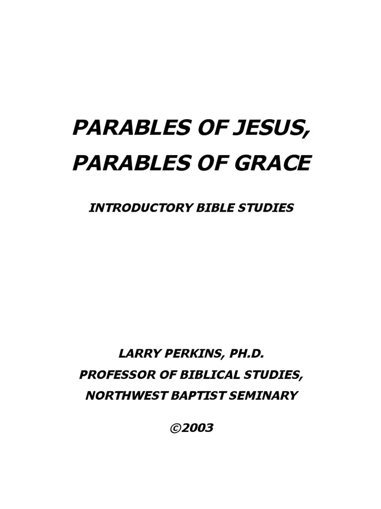 2003 Parables of Jesus | PDF | Parables Of Jesus | Parable