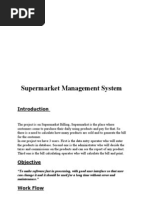 Supermarket Management System: in TR Odu CT Io N