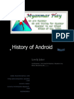 Android ရဲ႕ သမိုင္းေၾကာင္း