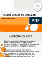 Historia clínica de oclusión