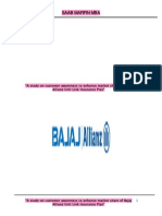 Project Report On Bajaj Allianzlife Insurance Co LTD