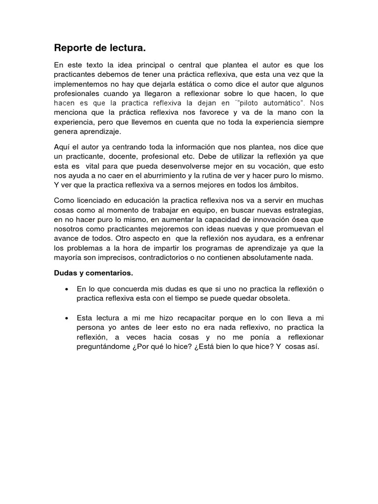Reporte de Lectura Historia de Mexico.