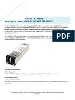 Cisco 100Base-Fx SFP Fast Ethernet Interface Converter On Gigabit SFP Ports