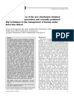 A Clinical Comparison of the New Attachment Obtained by Guided Tissue Regeneration and Coronally Positioned Flap Techniques in the Management of Human Molar f u r c a Tion Defects