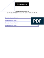 Cambridge Igcse Mathematics Extended Practice Book Example Practice Papers