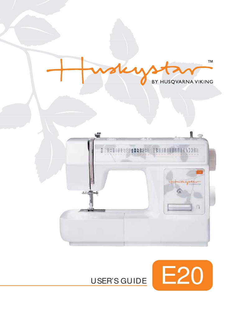 Husqvarna Viking H Class E20 User Manual Sewing Machine Knitting