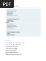 Autocad 2D and 3D Modelling Syllabus