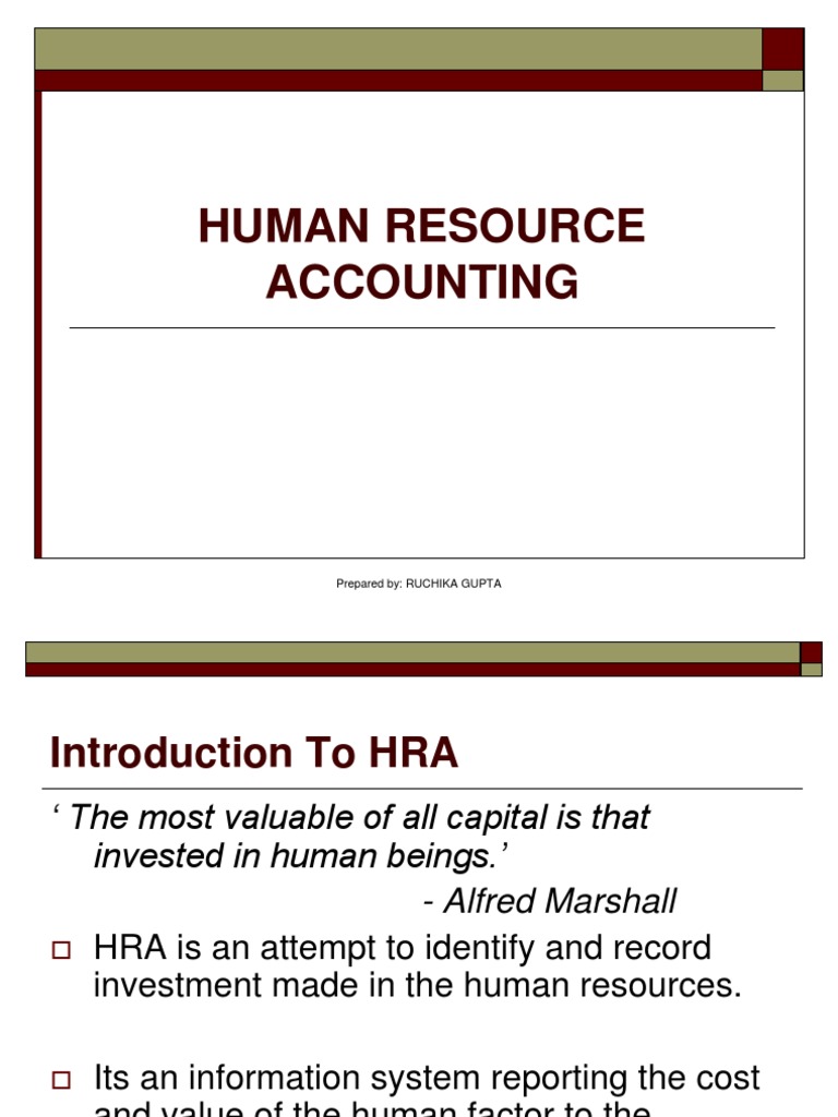 HRA PDF Human Capital Capital (Economics)